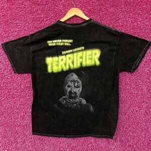Bloody Disgusting x Terrifier Art the Clown Neon Horror T-Shirt XL